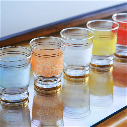 Set of Five 1950's Water Glasses
