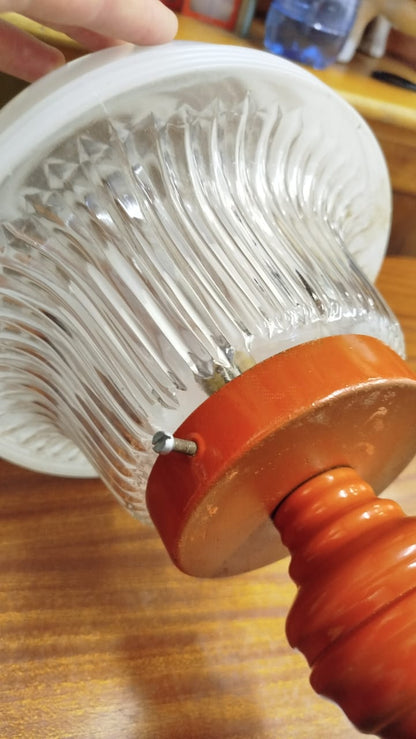 Space Age Orange Table Lamp