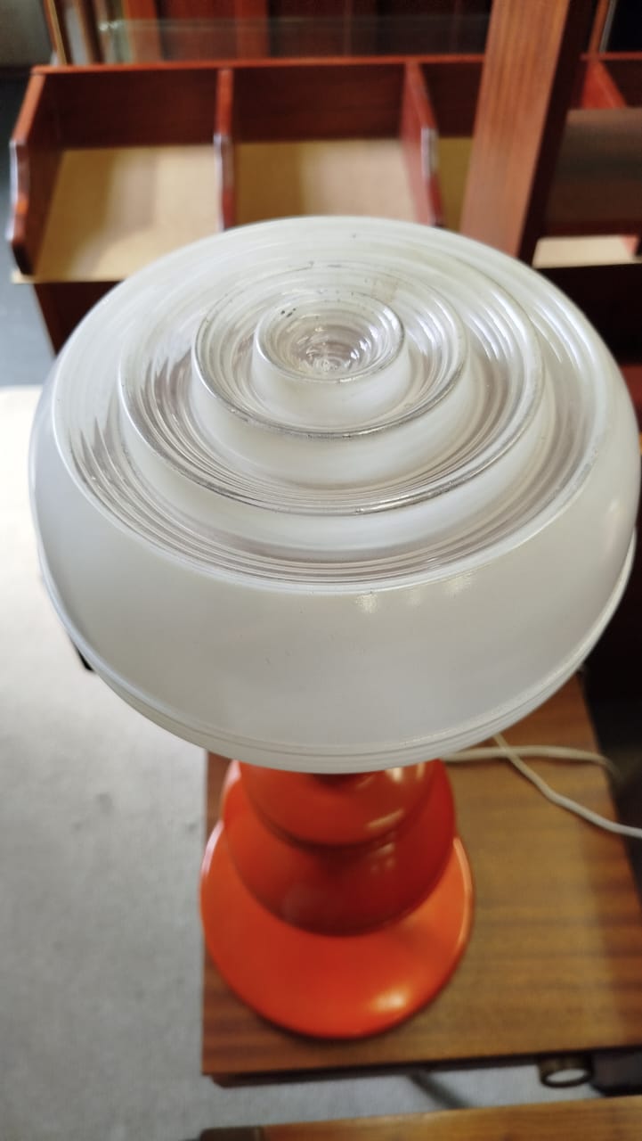 Space Age Orange Table Lamp