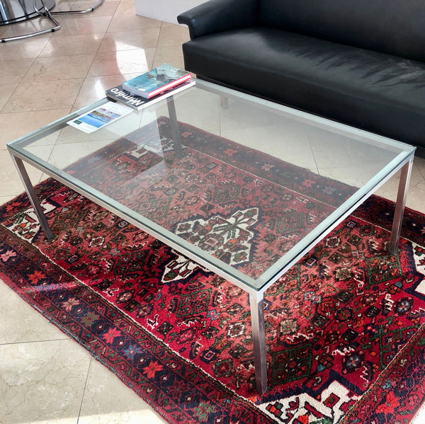 Steel and Glass Coffee Table