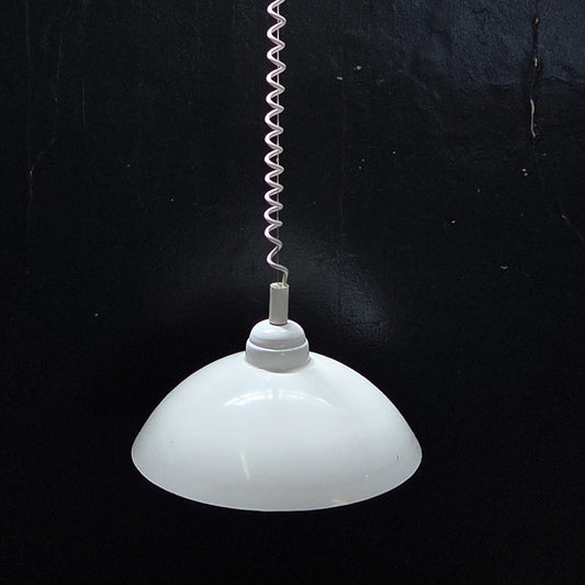 Vintage Retractable Steel Dome Pendant Lamp