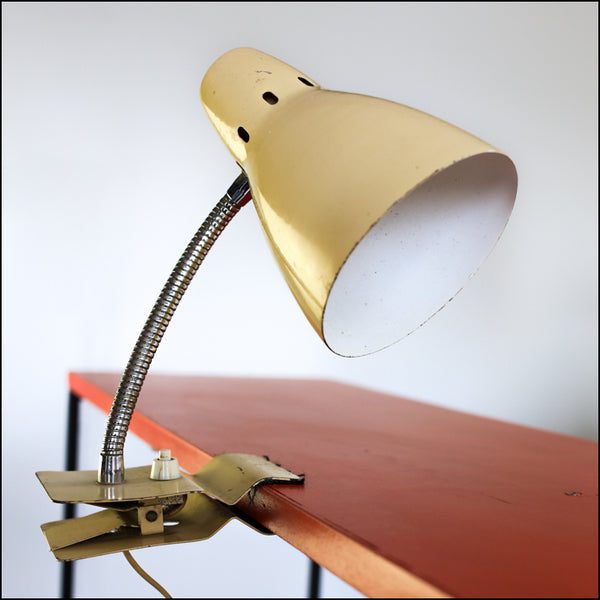 Vintage Clip-on Desk Lamp