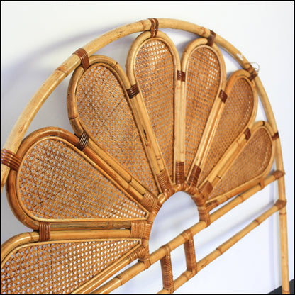 Cane Double Bed Headboard