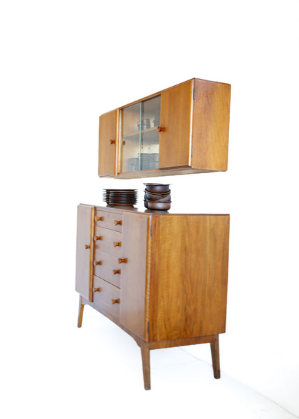 "Golden Key" Mid-century Highboard, UK c.1950s