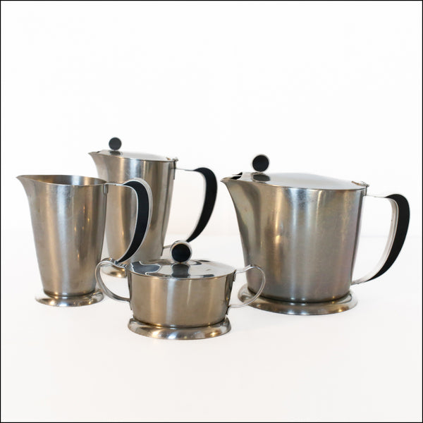 Four Piece Swedish Art Deco Tea Set