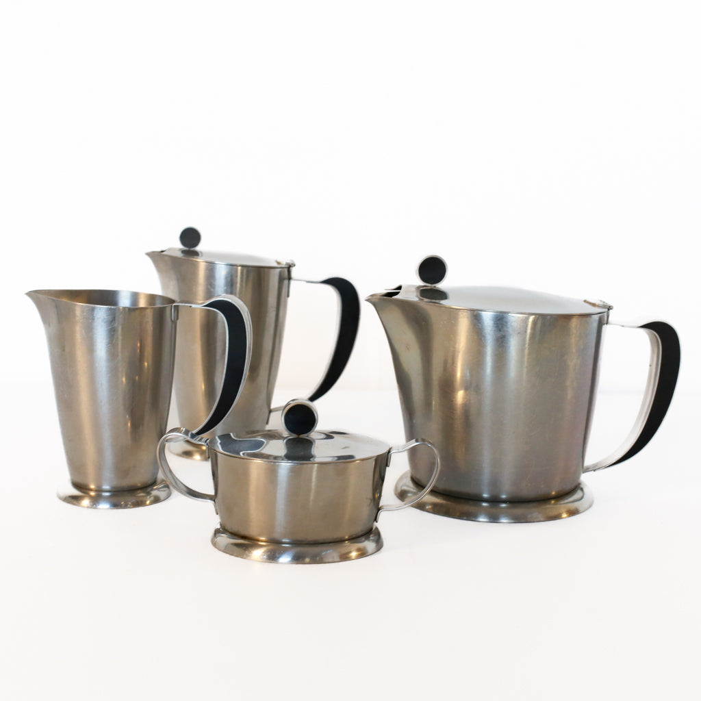 Four Piece Swedish Art Deco Tea Set