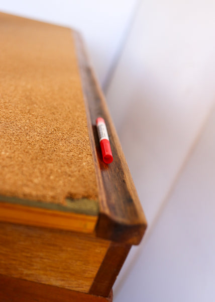 Antique Standing Desk with a Sloped Top