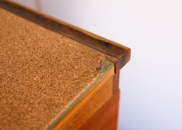 Antique Standing Desk with a Sloped Top
