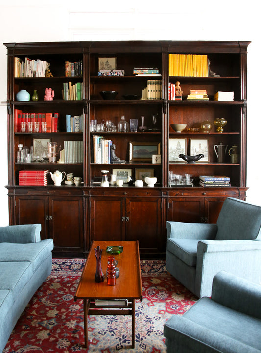 Large Library Cabinet with a Ladder