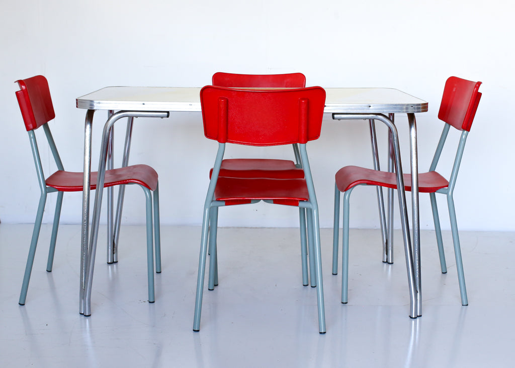 Set of Six Canadian School Chairs