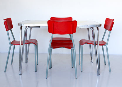Set of Six Canadian School Chairs