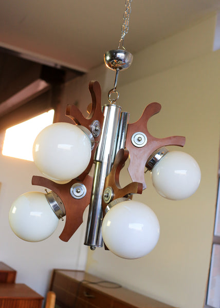 Large Vintage Atomic Chandelier