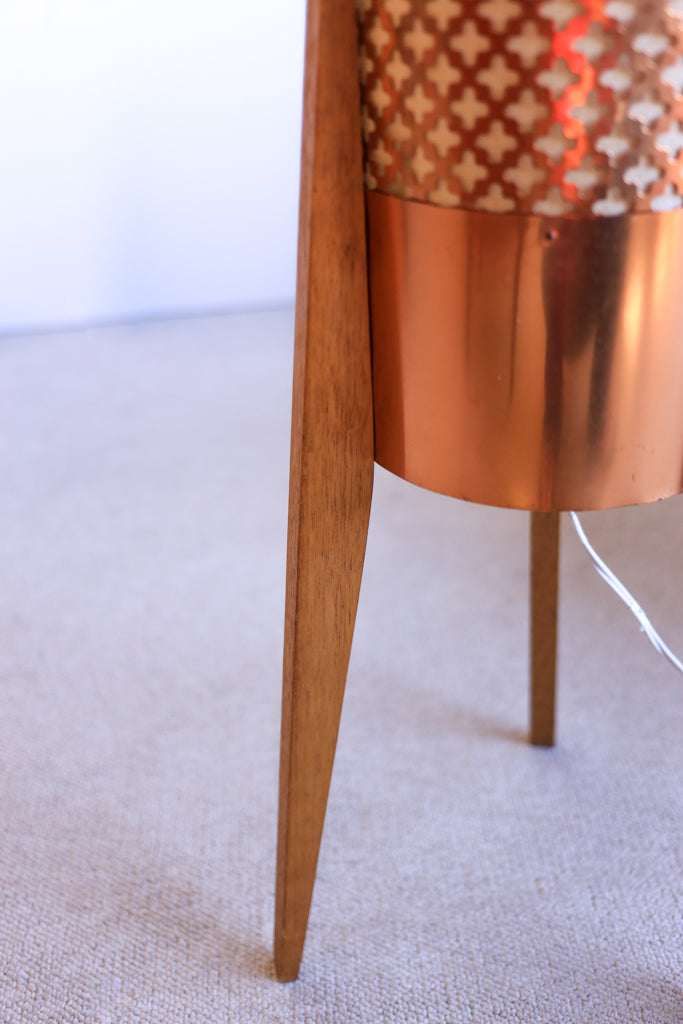 1960's Atomic Copper Lamp