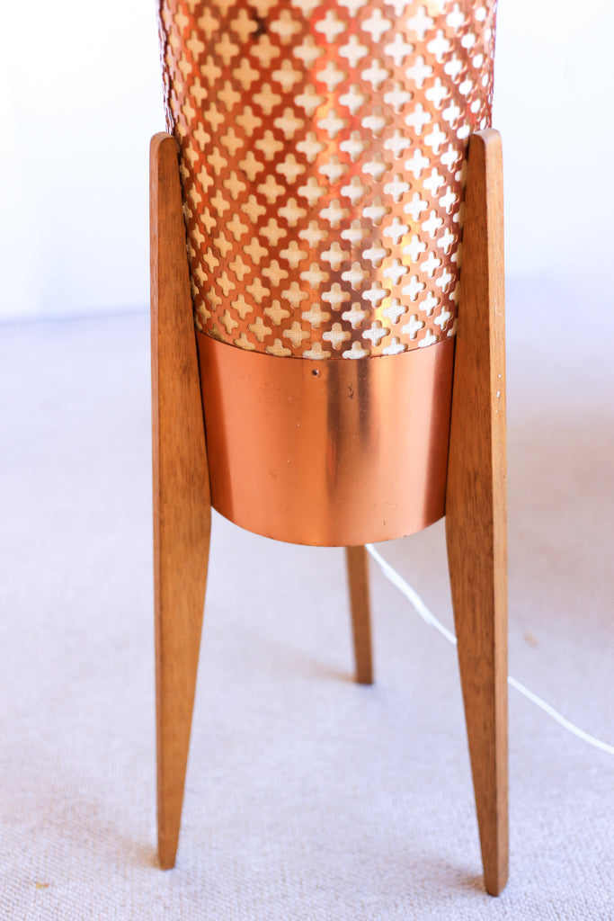1960's Atomic Copper Lamp