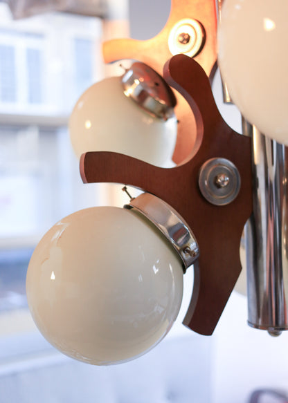 Large Vintage Atomic Chandelier