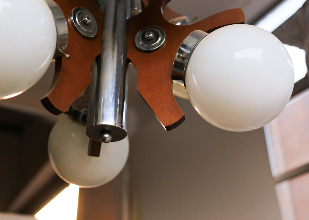 Large Vintage Atomic Chandelier