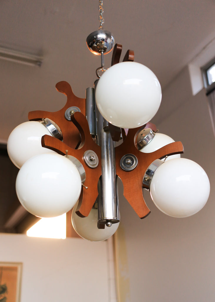 Large Vintage Atomic Chandelier