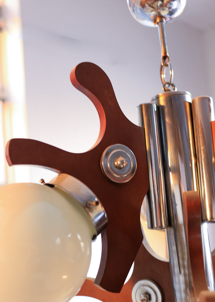 Large Vintage Atomic Chandelier