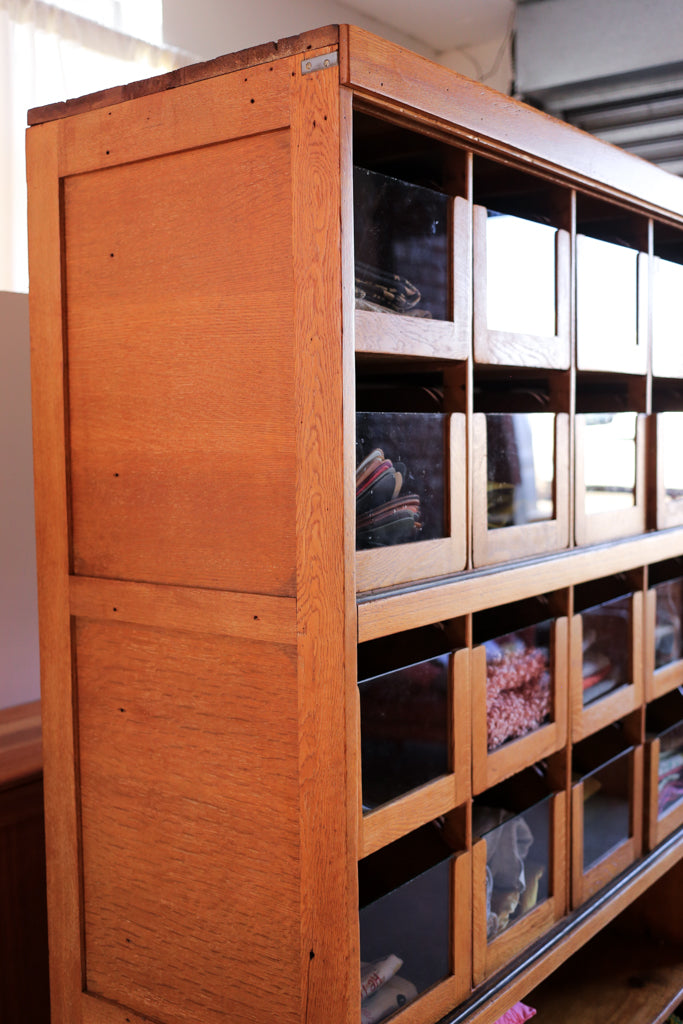 Large 1940's Brimble & Briggs Haberdashery Cabinet - 48 Drawers
