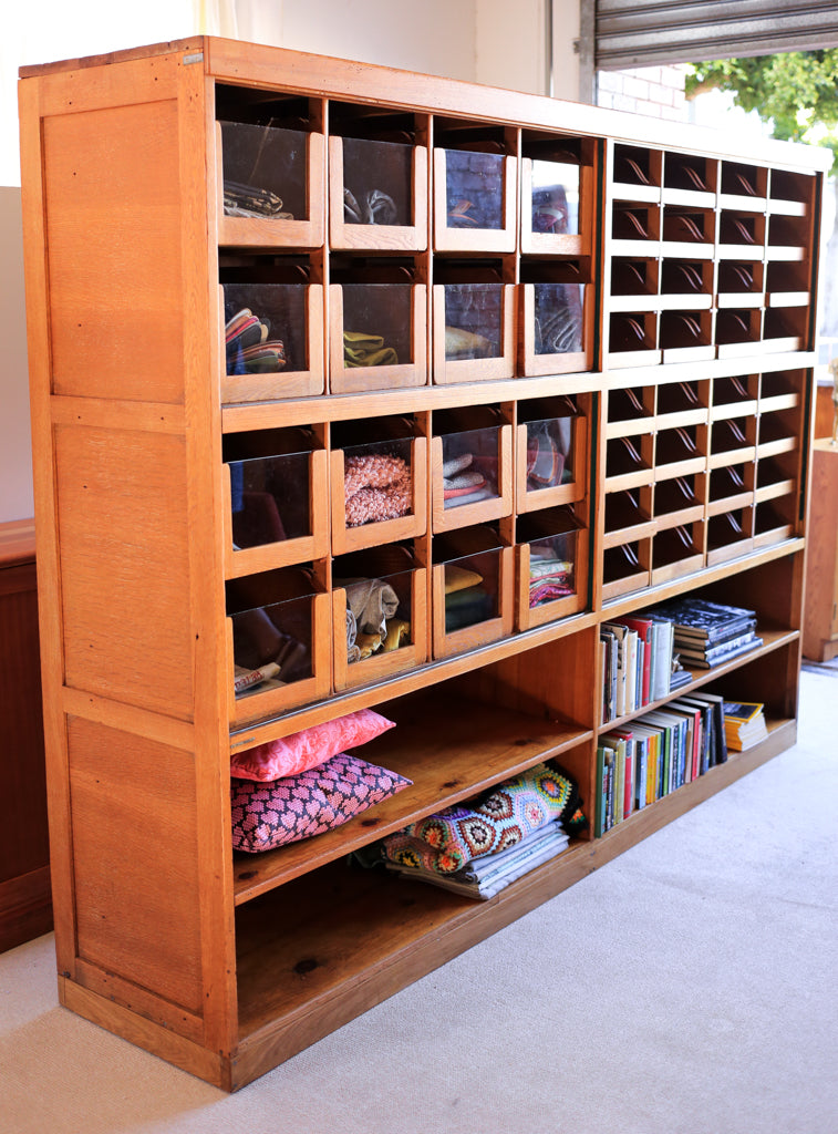 Large 1940's Brimble & Briggs Haberdashery Cabinet - 48 Drawers
