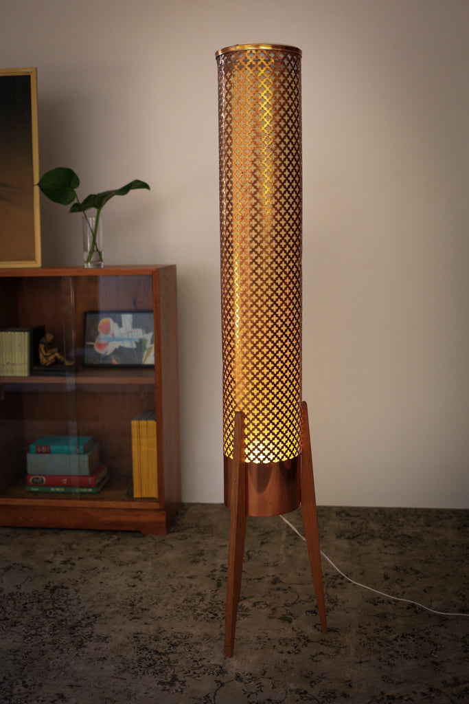 1960's Atomic Copper Lamp