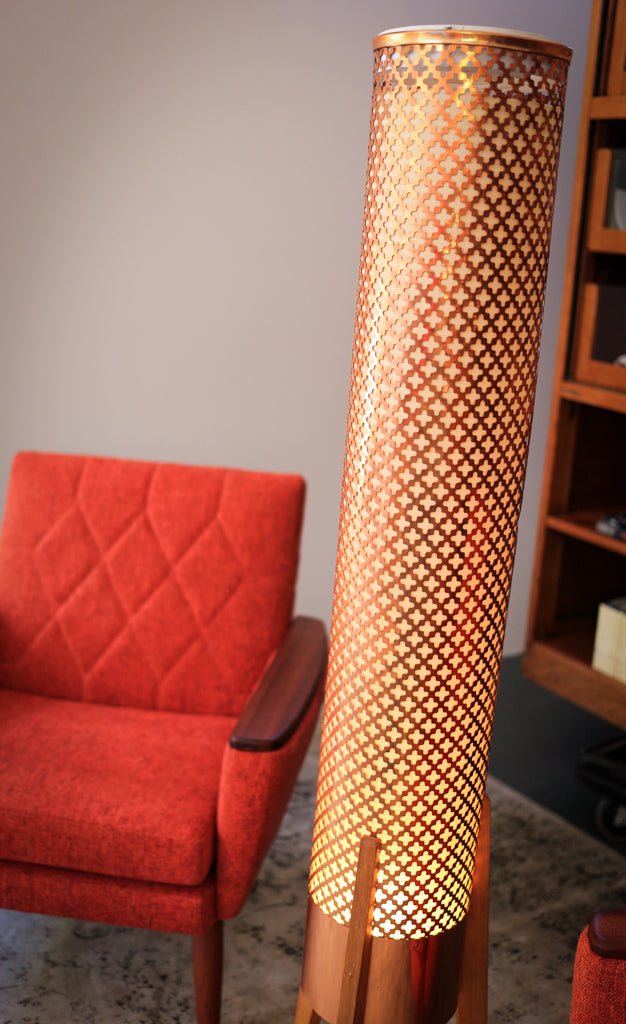 1960's Atomic Copper Lamp