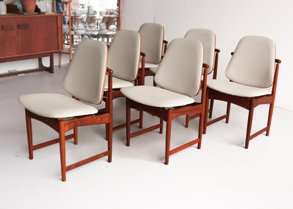 A Set of Six Frystark Status Dining Chairs