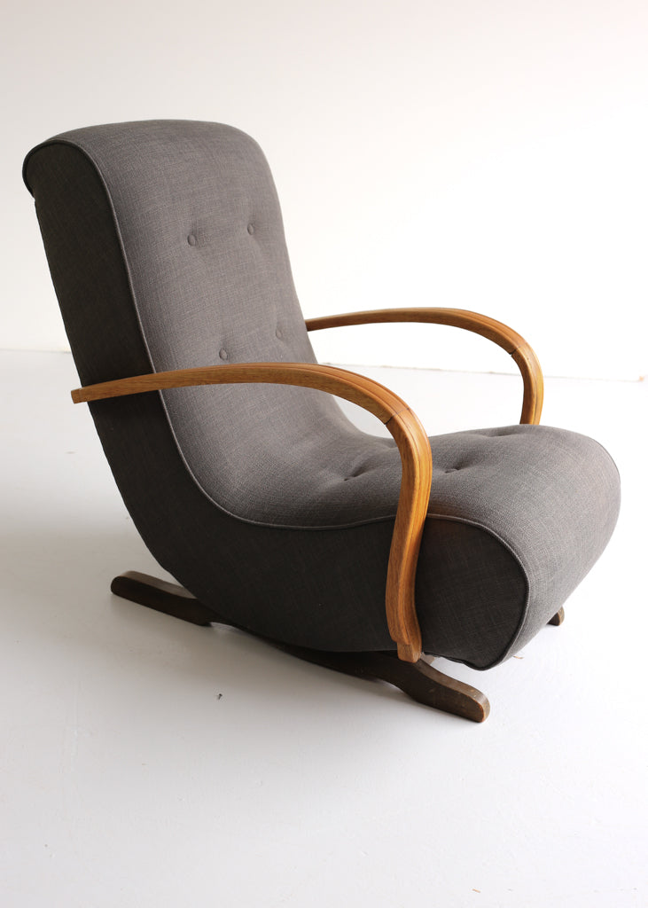 'Banana' Art Deco Rocking Chair