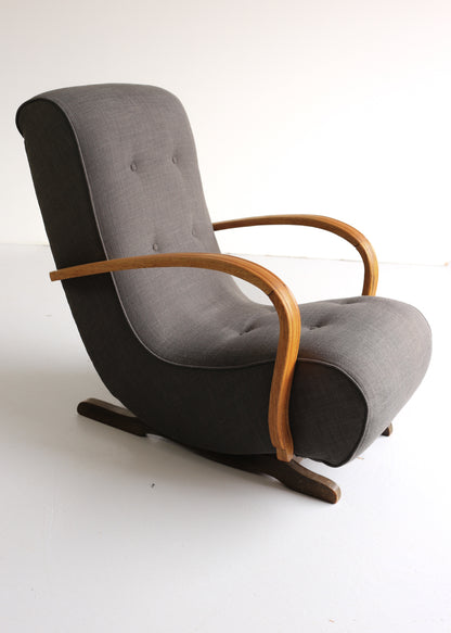 'Banana' Art Deco Rocking Chair