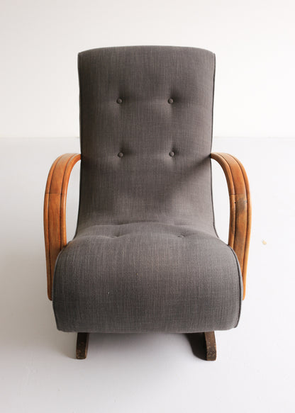 'Banana' Art Deco Rocking Chair