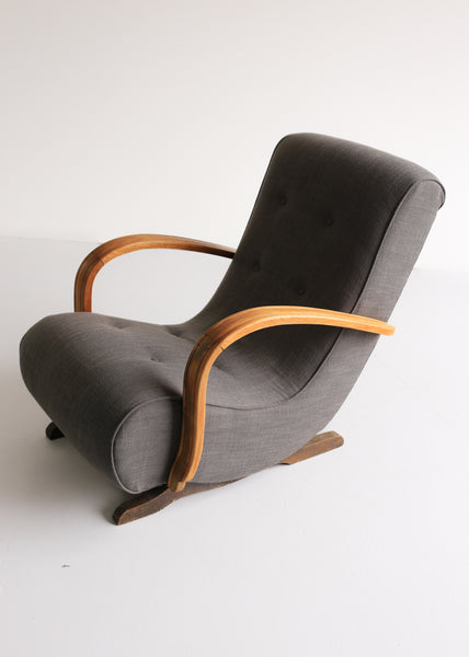 'Banana' Art Deco Rocking Chair