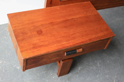 1960's Queen Headboard with Pedestals