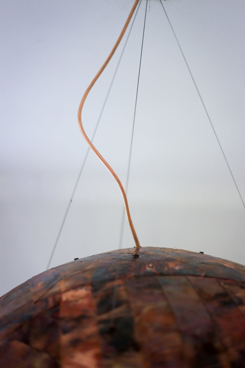Oversized Copper Dome Lamp