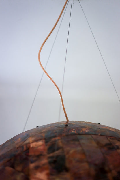 Oversized Copper Dome Lamp