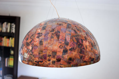 Oversized Copper Dome Lamp