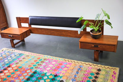 1960's Queen Headboard with Pedestals