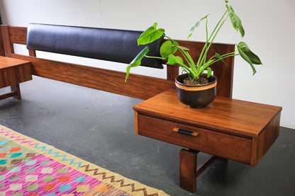 1960's Queen Headboard with Pedestals