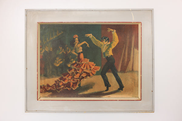 Vintage Print of 'Unknown Flamenco Dancers'