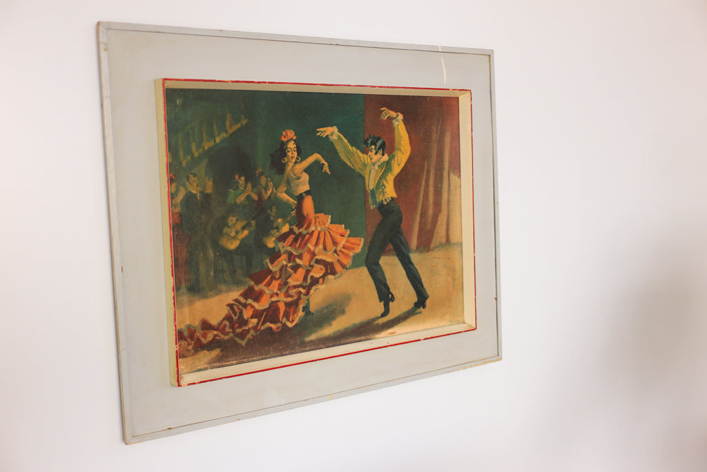 Vintage Print of 'Unknown Flamenco Dancers'