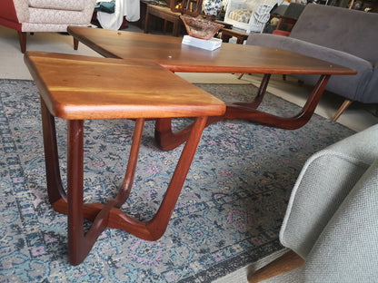 Solid Wood Mid-Century Coffee Table