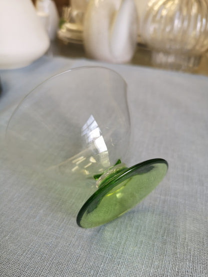 A Set of Four Crystal Desert Glasses