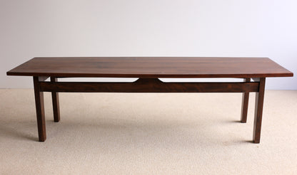 1960's Solid Imbuia Coffee Table