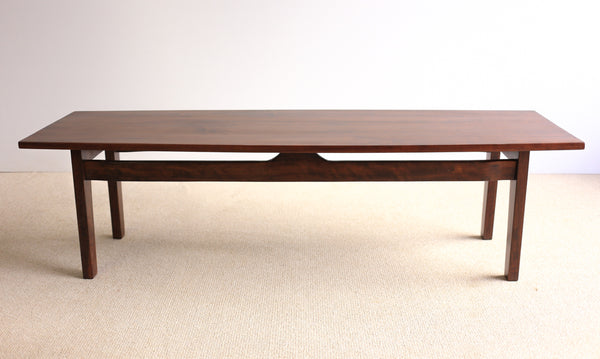 1960's Solid Imbuia Coffee Table