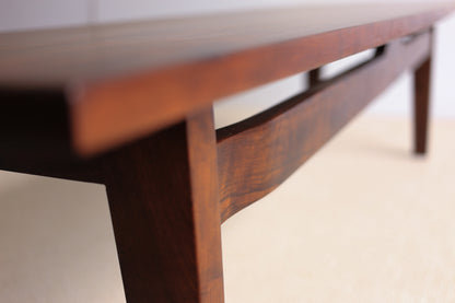 1960's Solid Imbuia Coffee Table