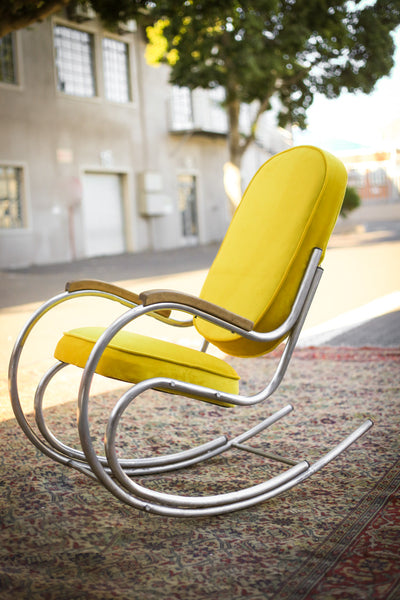 1960's Bauhaus Style Rocking Chair