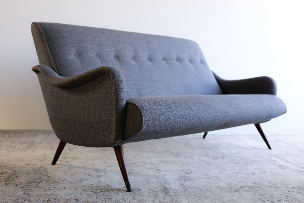 Curved Retro Sofa - 3-seater