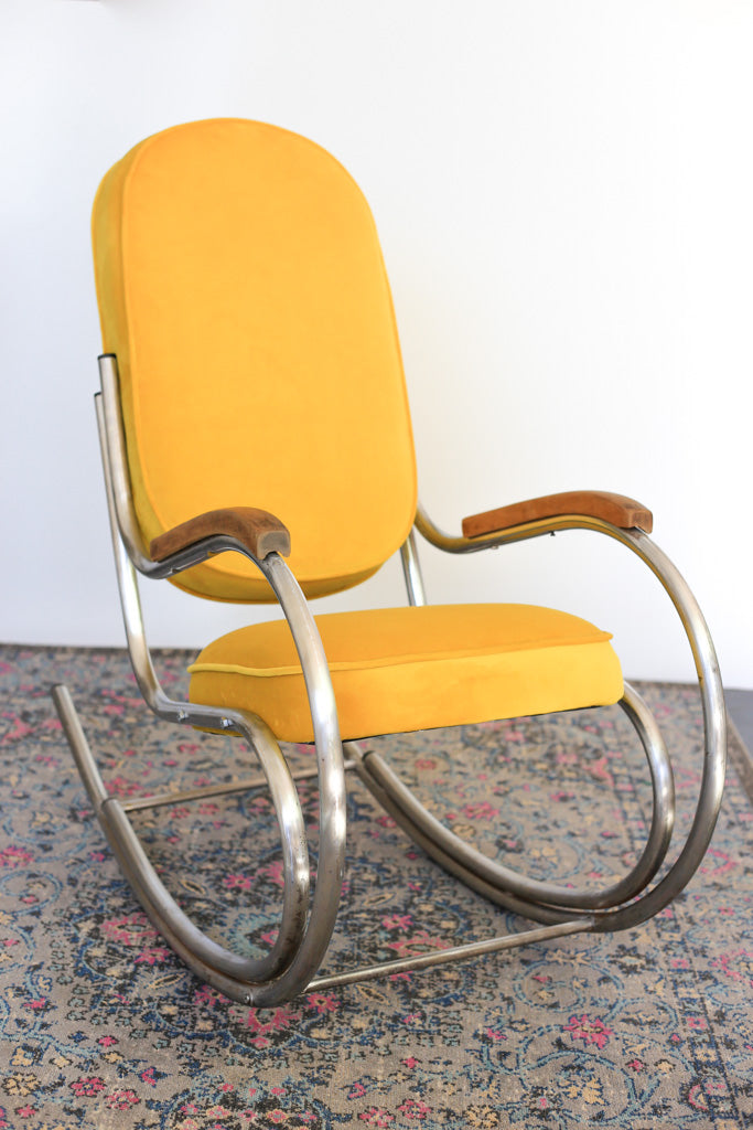 1960's Bauhaus Style Rocking Chair
