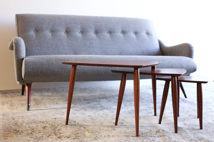 Curved Retro Sofa - 3-seater