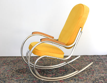 1960's Bauhaus Style Rocking Chair
