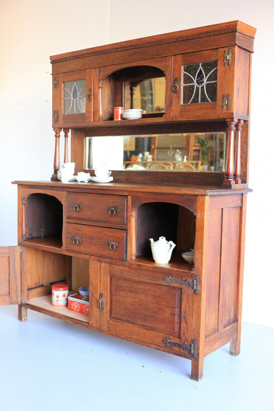 Antique Oak Arts and Crafts Dresser